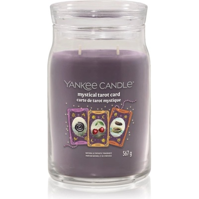 Yankee Candle Halloween Mystical Tarot Card ароматна свещ Signature 567 гр