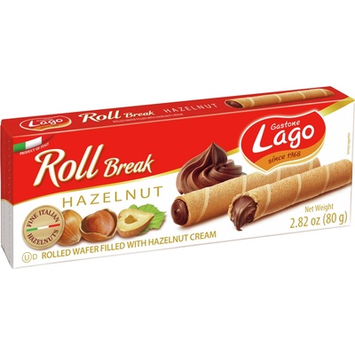 Gastone Lago trubičky plnené orieskovým krémom 24 x 80 g