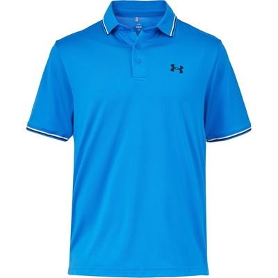 Under Armour Блуза с яка Under Armour Men's Ribbed Short Sleeve Performance Polo Shirt - Blue