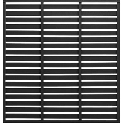 vidaXL Plotový dílec WPC 180 x 180 cm černý