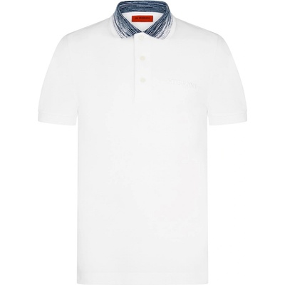 Missoni Блуза с яка MISSONI Logo Polo Shirt - White S00K5
