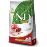 Farmina N&D Prime Dog Chicken & Power Puppy Mini & Med - Пълноценна храна за подрастващи кучета от дребни и средни пород, без зърно, с пилешко месо и нар, 7 кг