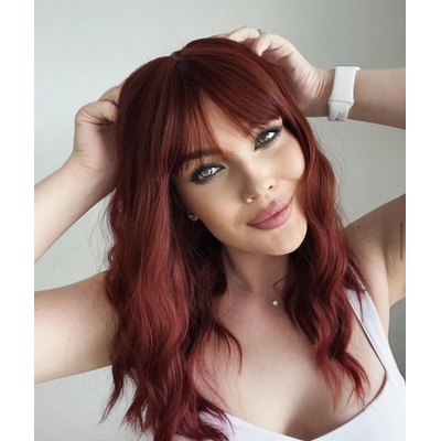 Sophie mikádo paruka s ofinou Měděná