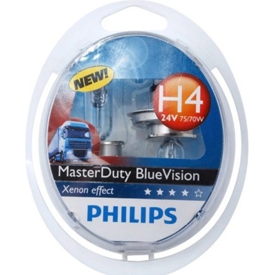 Philips MasterDuty BlueVision H4 P43T 24V 75/70W