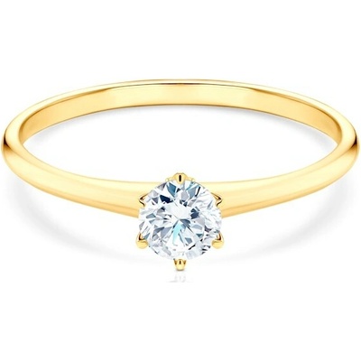 Savicki Zásnubný prsteň The Journey žlté zlato laboratórny diamant TJ R5 LAB Z