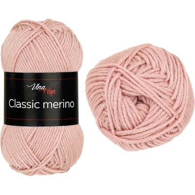 Vlna-hep Příze Classic merino - vlna merino + akryl Classic merino: 61066 Pudrová