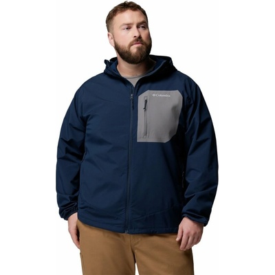 Columbia Tall Heights Hooded Grid Fleece Full Zip collegiate navy/city grey
