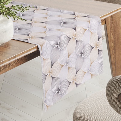 Biante behúň PML-031 Designové geometrické obrazce na bielom 20x120cm