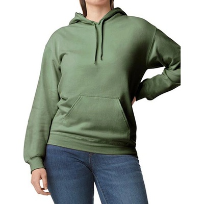 Gildan Unisex mikina s kapucňou GSF500 Military Green