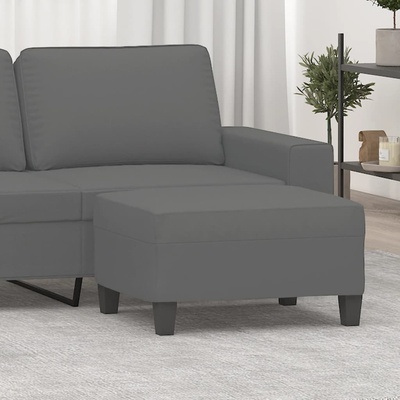 vidaXL Табуретка, тъмносива, 70x55x41 см, плат микрофибър (349363)
