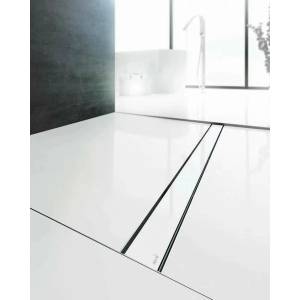 Alcadrain Комплект душ канал с бял стъклен капак Alca Glass и APZ106 105 см (GL1200-1050+APZ106-1050)