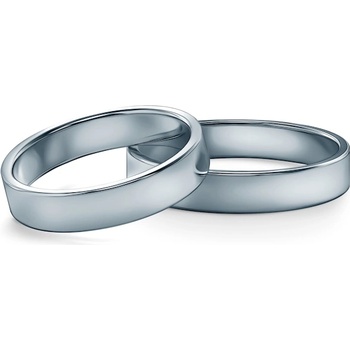 SAVICKI Брачни халки: платина, плоски, 4 мм