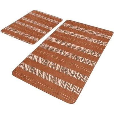 Mila Home Кафяви кадифени килими за баня в комплект от 2 бр. 60x100 cm - Mila Home (HKG-TY-PASPAS-043)