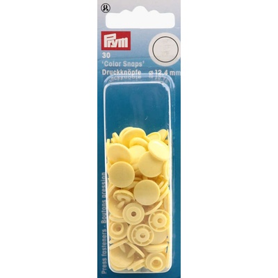 Prym Patentky plastové 12,4 mm, světle žlutá