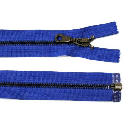 Kovový zip no.5 rozepínací 90cm (staromosazné zoubky) - více barev b: 16 královská modrá
