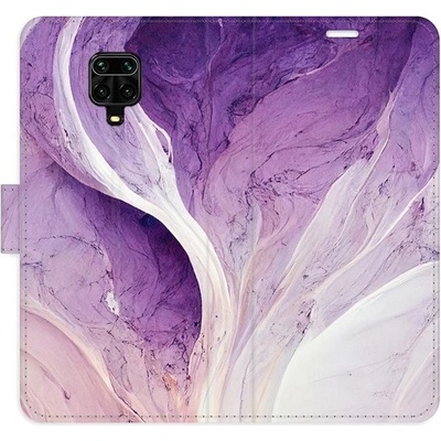 Pouzdro iSaprio flip Purple Paint Xiaomi Redmi Note 9 Pro / Note 9S