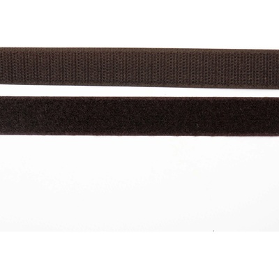 Pro Háčkování Suchý zip, 20 mm, komplet hnědá