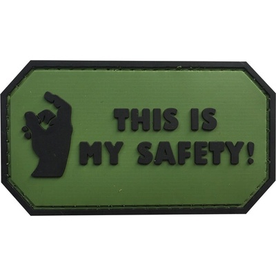 WARAGOD This is my Safety PVC nášivka, zelená