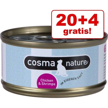 Cosma Nature tuniak a krevety 24 x 70 g