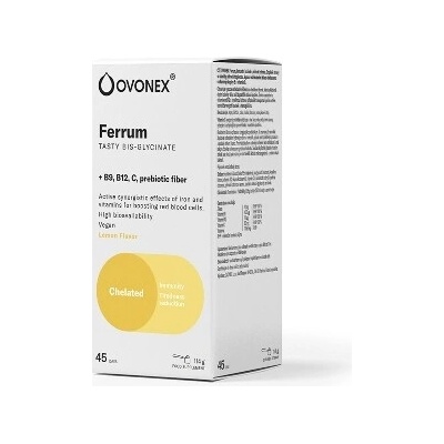 Ovonex Ferrum instant lemon powder Železo instantní Citron 114 g