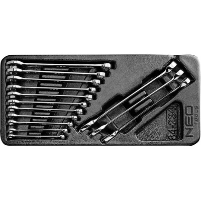 NEO tools sada klíčů očko-plochých 6-19mm 14dílná do vozíku 84-234