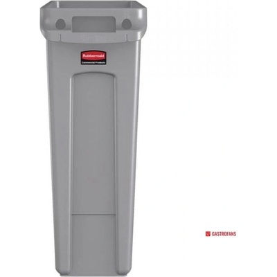 Rubbermaid Slim Jim s průduchy šedý 87 l