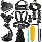 Techsuit Комплект аксесоари - Techsuit CamQuest 15in1 (SA15) - за GoPro - Черен