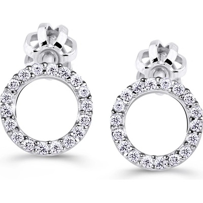 Cutie Jewellery úžasné náušnice z bieleho zlata Z60240-30-10-X-2