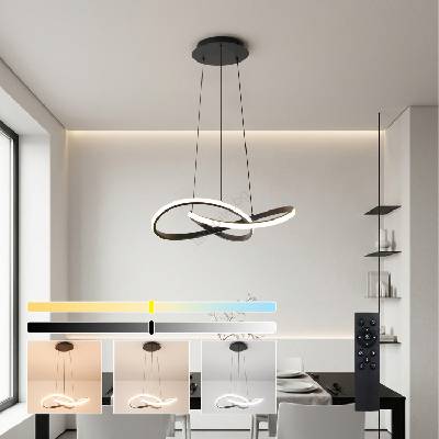 - димируема LED полилей на кабел INFINITY LED/55W/230V 50x50 cm черен + дистанционно управление (BG5353)