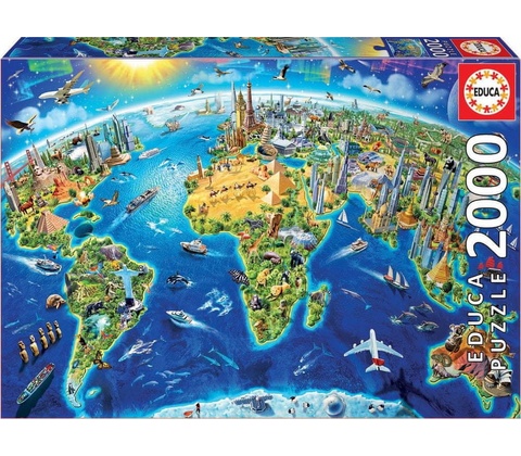 Educa Globe 2000 dielov