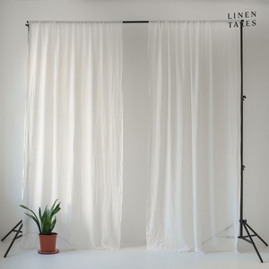 Linen Tales Бяла завеса 130x200 cm Daytime - Linen Tales (LT-CURTDTU-130x200-W)