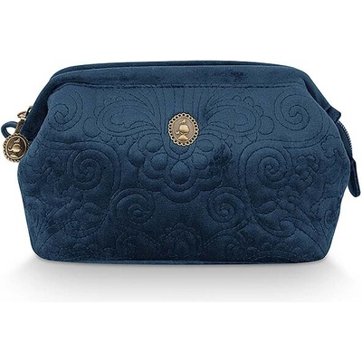 PIP Studio Kosmetická taška malá Velvet Quilted modrá