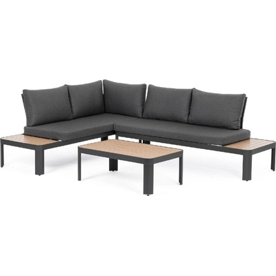 Bizzotto Комплект градински мебели narelle антрацит (0663363)