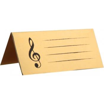 Image 1 of Santex Табелки за имена - Музика, златисти, 10 бр