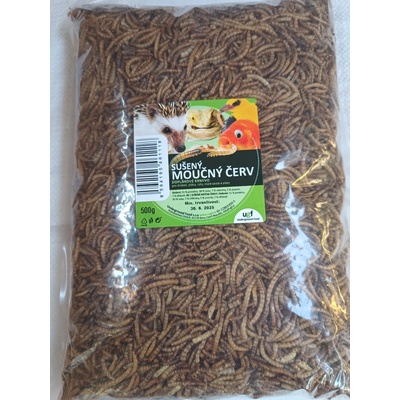 Fauna Hradil Sušený moučný červ 0,5 kg