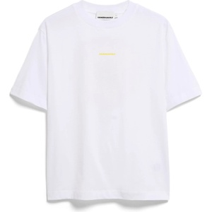 Armedangels Дамска тениска ARMEDANGELS Women's Tarjaa Graphic T-shirt - White / Armedangels Yellow - размер XL (916-6597-0315)