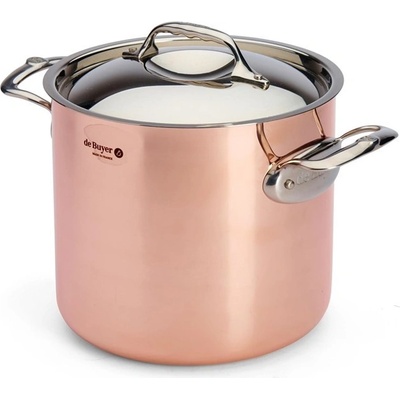 de Buyer Měděný hrnec s poklicí PRIMA MATERA 20cm 5,7l