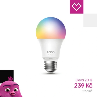 TP-Link Tapo L530E Smart žárovka E27, 8,7 W vícebarevná RGB 1 ks