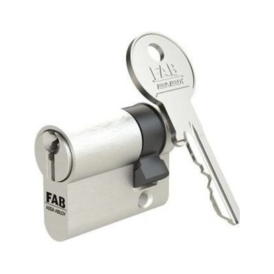 Assa ABloy FAB 1.01/DNm 30+10 - půlvložka, 3 klíče Nikl matný – Zbozi.Blesk.cz