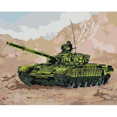 Zuty Malování podle čísel TANK VE VÁLCE V HORÁCH
