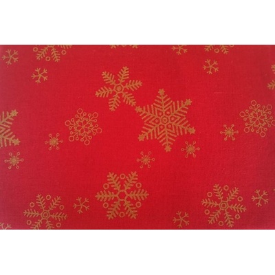 Duratex Покривка Duratex - Снежинки, 145 x 220 cm, червена (14000165)
