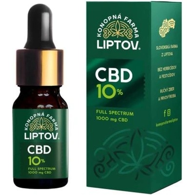 Konopna Farma Liptov Cbd масло 10 % full spectrum premium