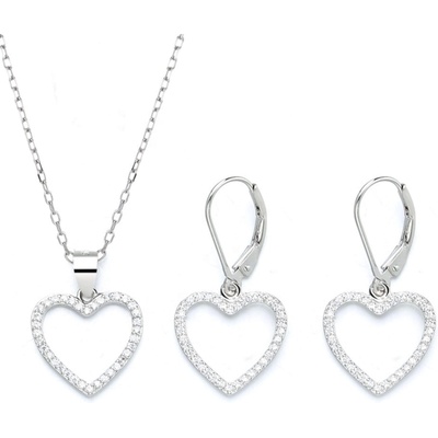 Silenti Jewelry Сребърен комплект "Сърцатост