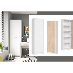 BRW Гардероб с 1 врата Nepo Plus - бял (S435-REG1D)