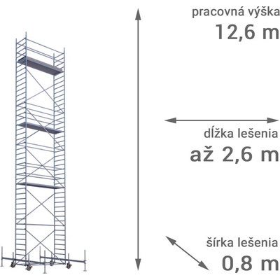 RUX MOBILO 800 12,6 m 180 cm
