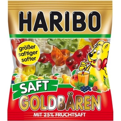 Haribo Goldbären Saft želé medvídci s 25% ovocné šťávy z koncentrátů 85 g