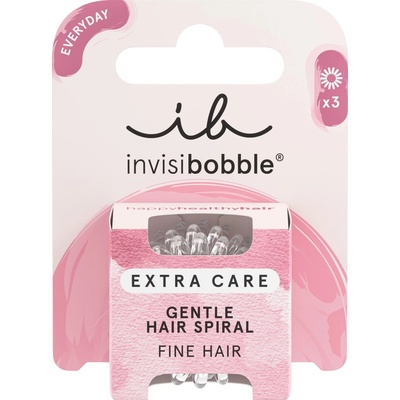 Invisibobble EXTRA CARE Crystal Clear 3ks