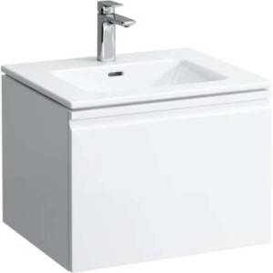 Laufen Pro S - Шкафче с умивалник, 60x50x46 см, 1 чекмедже, лъскаво бяло H8609624751041 (H8609624751041)