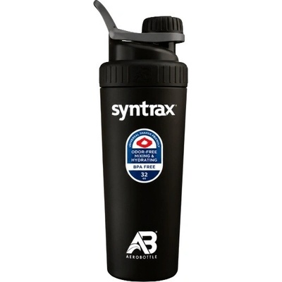 Syntrax Fľaša Aerobottle Nerezová 900 ml - čierna