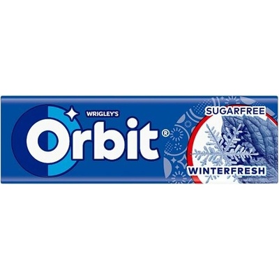 Wrigley's Orbit Winterfresh žuvačka bez cukru s mätovou a mentolovou príchuťou 10 ks 14 g